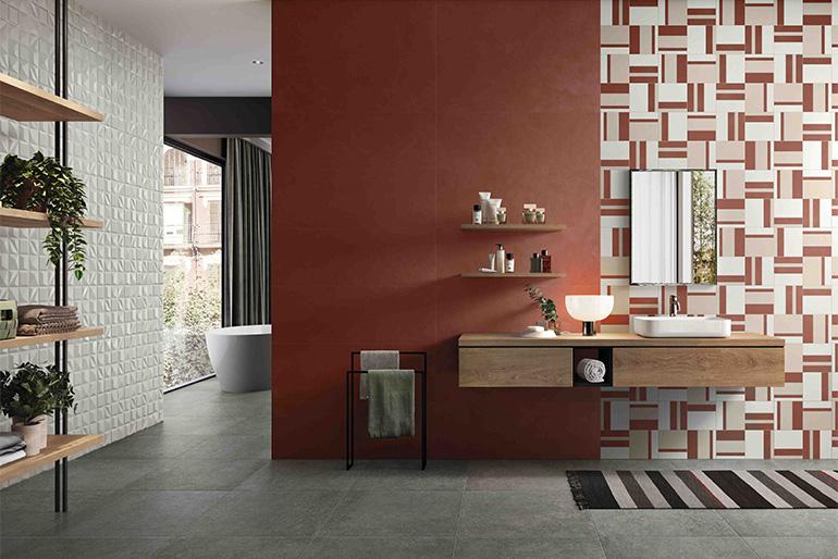 Wallcraft - di Panaria Ceramica Wallcraft - di Panaria Ceramica - è un rivestimento ceramico che interpreta una palette di colori lievi combinata con trame materiche e che dà vita a rivestimenti garbati, eleganti e dal grande effetto scenografico. Se le sue superfici assumono la forza e la presenza di veri e propri elementi d’arredo, i suoi decori riempiono gli spazi per renderli più vivaci, gioiosi e vicini alla personalità di chi li abita.