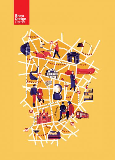 Brera Design District &copy; 2019 - Illustrations by Giovanna Giuliano