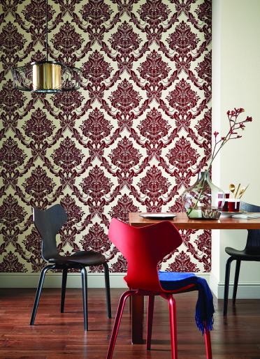 Far-fetched: Sophie Conran for Arthouse Palais Spot Red Wallcovering
