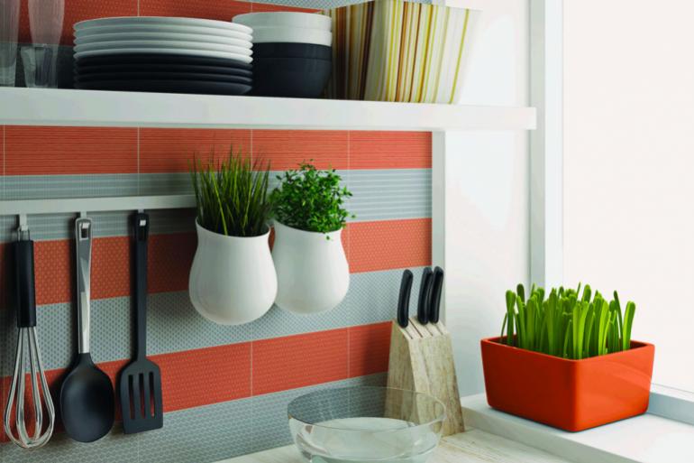 Vibration di UNICA by Target Studio, utilizzo a rivestimento per un piacevolissimo effetto pop con micro-pattern