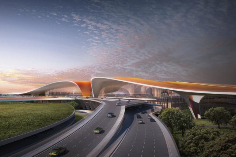 Nuovo terminal Beijing airport - Work in progress